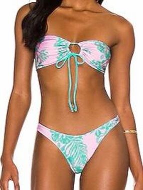 Melissa Simone multicoloured bikini set